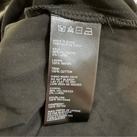 Anthropologie HD in Paris Riversong Swing Long Sleeve Metallic Floral Dress XS - Picture 9 of 10